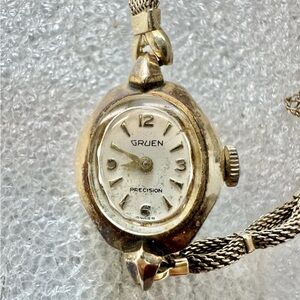 Women's Gruen 10k Gold Precision Watch Running